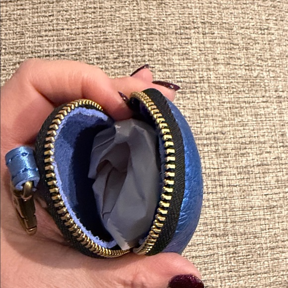 Portland Leather Goods Itsy Bitsy Pouch Comet Blue PLG Mini Coin Pouch BNNU - Picture 3 of 3